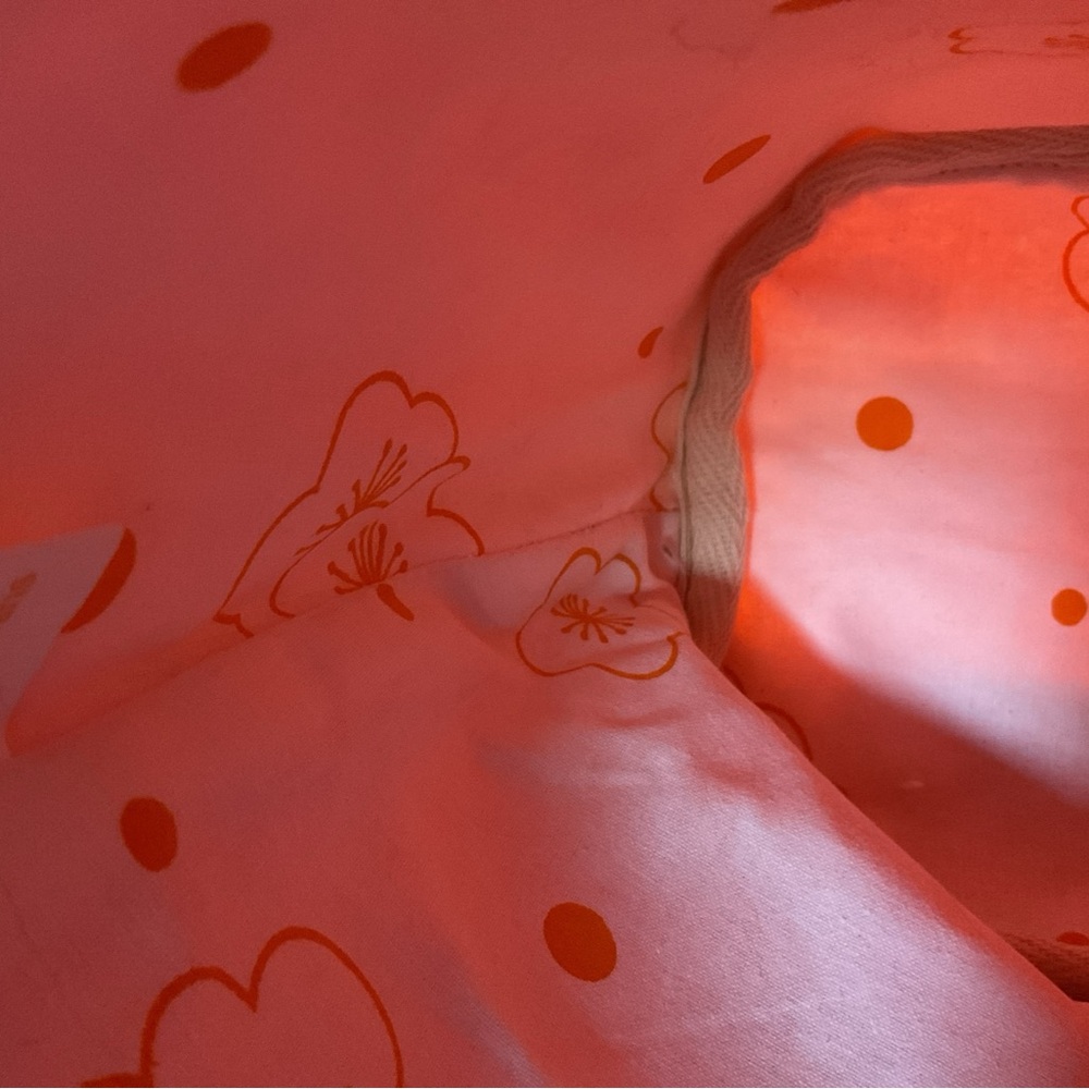 Clarins Orange and White Tote Women's Bag - Picture 5 of 10